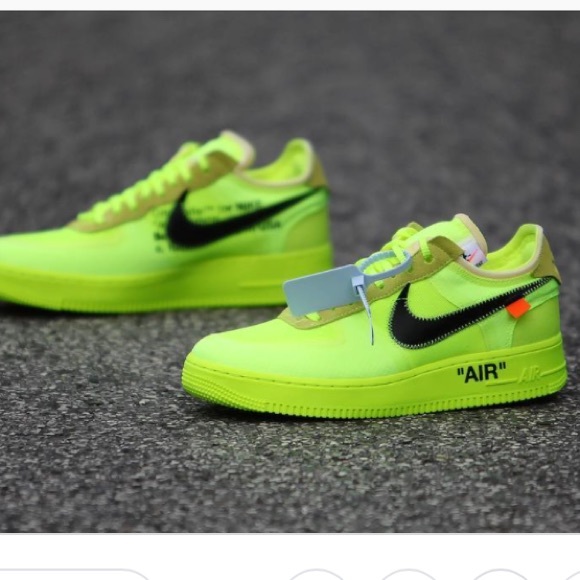 *NEW Nike off white Air Force 1 Volt - Picture 3 of 4